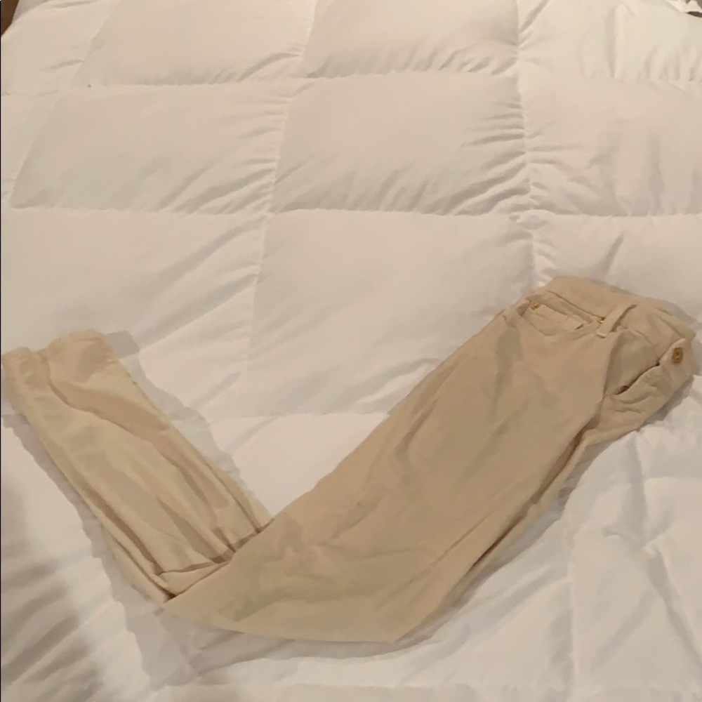 7 for All Mankind Winter White Corduroys